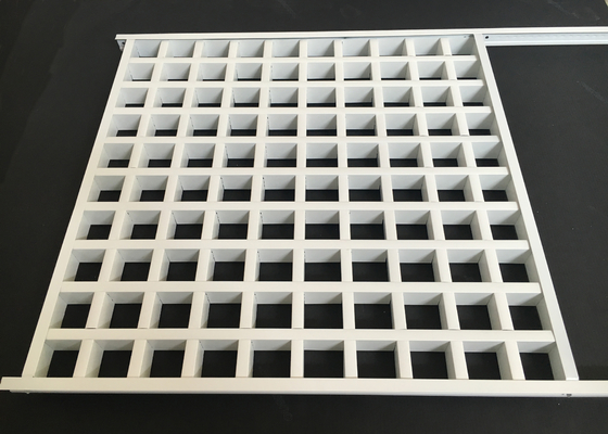 Controsoffitto della griglia di alluminio del reticolo quadrato nel bianco