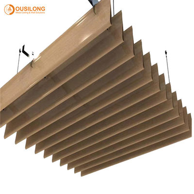 Soffitto sospeso espulso di alluminio del metallo di progettazione di profilo del pannello per soffitti di legno di alluminio speciale della plancia