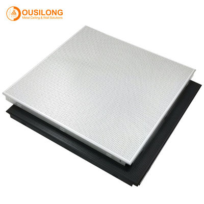 Il soffitto del metallo del rivestimento della polvere del diametro 4,0 piastrella il pannello per soffitti sospeso perforato del bene durevole