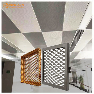 Metallo Mesh Commercial Ceiling Tiles per il piatto di griglia di alluminio di costruzione della decorazione