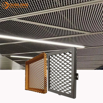 Metallo in espansione filo di ferro galvanizzato interno Mesh Ceiling/pannello di alluminio sospeso d'argento