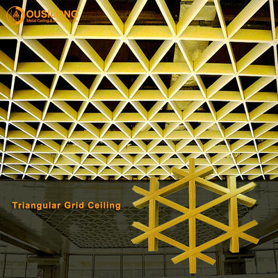 Soffitto aperto sospeso di alluminio inossidabile di griglia/pannello per soffitti di alluminio della griglia per il centro commerciale