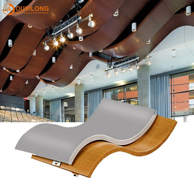 La parete di alluminio curva riveste/mattonelle architettoniche del soffitto del metallo sospese
