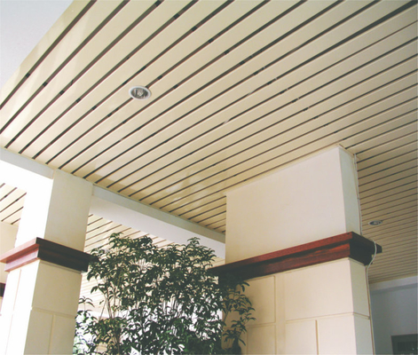 Apra il soffitto di alluminio la B - a forma di, soffitto lineare della striscia sospeso interno del metallo della plancia