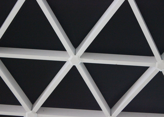 Mattonelle commerciali espelse del soffitto del triangolo, griglia sospendente di alluminio del soffitto