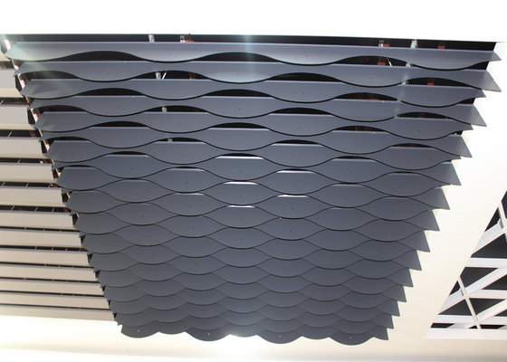 Colore di alluminio a forma di J inossidabile di bianco del soffitto H200 del deflettore ricoperto polvere