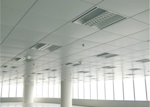 Mattonelle del soffitto dell'ufficio del metallo perforate foro rotondo, soffitto falso metallico della barra di T