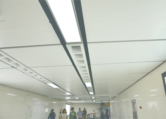 Renda incombustibile i pannelli per soffitti di alluminio perforati colorati, mattonelle commerciali del soffitto di goccia 600 x 1200