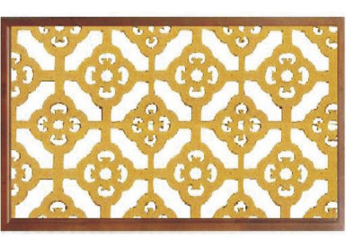 Il pannello di parete di alluminio artistico/arte su ordinazione fiorisce le mattonelle scolpite del soffitto della decorazione