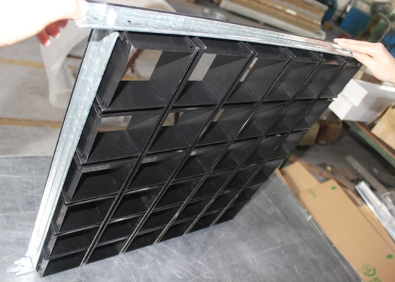 Mattonelle del soffitto di griglia del metallo della barra dell'installazione T, controsoffitto dell'alluminio