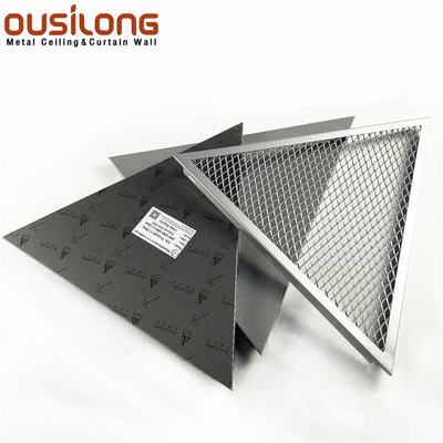 maglia di alluminio del triangolo di 1.0mm Clip-Rottura-nel soffitto per le costruzioni commerciali