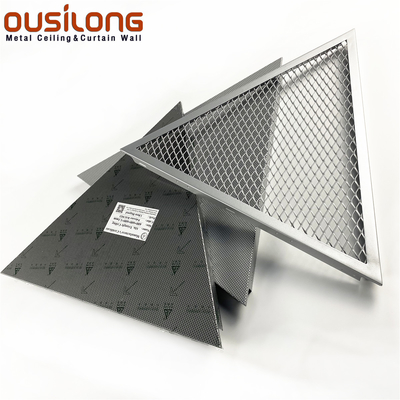 maglia di alluminio del triangolo di 1.0mm Clip-Rottura-nel soffitto per le costruzioni commerciali