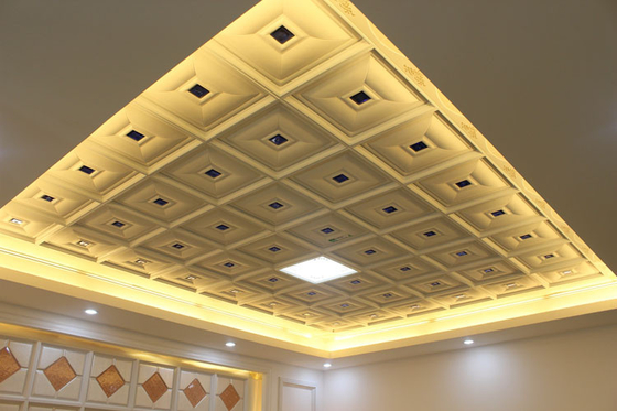 Il soffitto artistico di alluminio a prova di fuoco piastrella 450mm x 450mm per residenziale