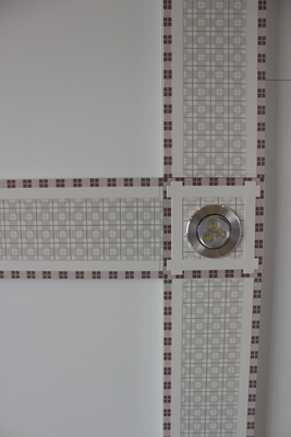 La stanza di lavaggio ha sospeso le mattonelle artistiche del soffitto Smokeproof/impermeabilizza