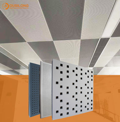Pannelli per soffitti perforato di alluminio falso acustico del metallo 600 x 600 x 0.6mm