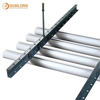 Il diametro lineare del metallo 50/60/70 di millimetro ha espulso soffitto rotondo del deflettore del tubo profilo di alluminio/di alluminio