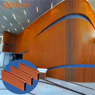 Cada il metallo che lineare il soffitto decorativo piastrella il soffitto Tegular di profilo quadrato di alluminio della metropolitana