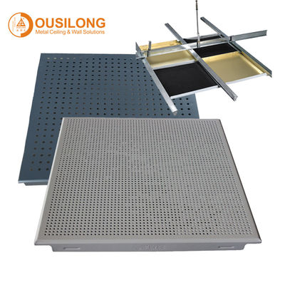 La clip bianca impermeabile soffitto di alluminio/di alluminio piastrella il pannello per soffitti perforato del metallo per l'ufficio