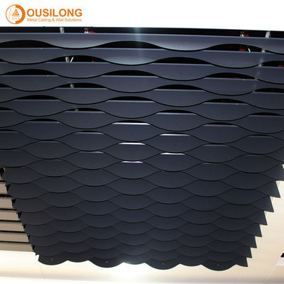 Il controsoffitto del metallo impermeabile piastrella il soffitto di alluminio curvo del deflettore di progettazione moderna