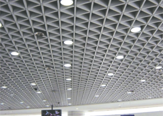 Soffitto di griglia del metallo della griglia del soffitto rettangolo/del quadrato/mattonelle di alluminio del soffitto di griglia