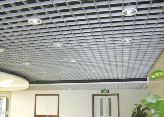 Soffitto di griglia del metallo della griglia del soffitto rettangolo/del quadrato/mattonelle di alluminio del soffitto di griglia