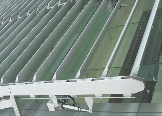 Rombo di alluminio Louverr del sistema del parasole del metallo del rivestimento di PVDF per la facciata di costruzione