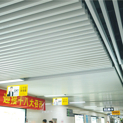 Altezza di alluminio/di alluminio della striscia di metallo commerciale decorativa del deflettore dei pannelli per soffitti 35mm di larghezza 150mm