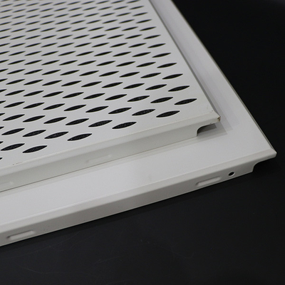 Clip perforata della lega di alluminio nel soffitto del metallo sospeso colore bianco del soffitto 600×600mm