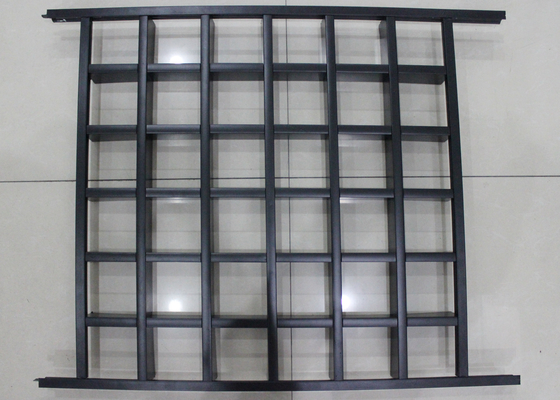Metal il pannello commerciale delle mattonelle del soffitto del soffitto della griglia, installi con la T-griglia del nero 14